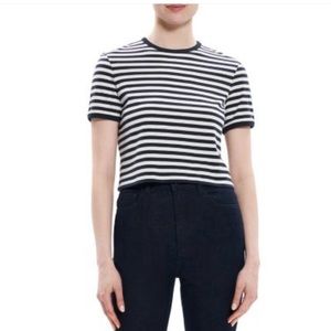 THEORY
Theory Cotton Striped Ringer Tee